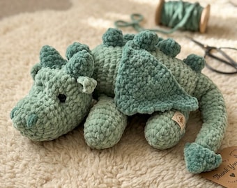 häkeln Floppy Drache Plüschtier PDF | ORIGINAL-Muster