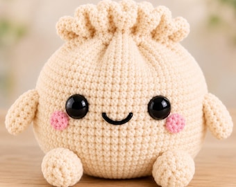 Knoblauch Amigurumi Häkelanleitung | Kawaii Food Plüschtier Anleitung (PDF Download)