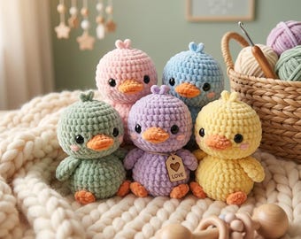 No Sew Quietscheente Häkelanleitung, anfängerfreundliches Amigurumi Plüschtier (PDF-Anleitung)