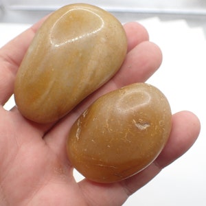 huge pair large focal agate stone trade beads African estate antique collection