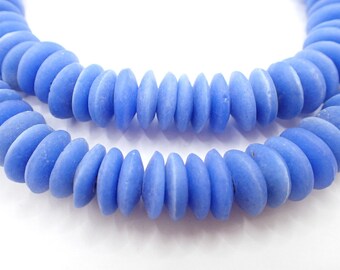 26 » brin poudre disque bleu Ghana verre perles entretoises