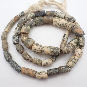 32&quot; strand DOGON GRANITE STONE African Mali trade beads ancient old antique