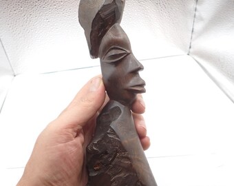 Lovely Ebony Wood African Hand Carved Handmade Carvings Statue Art Collection