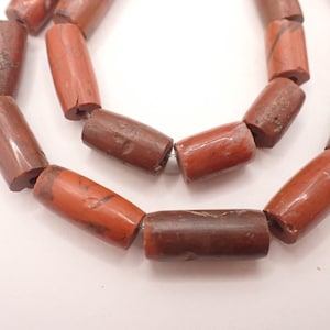 22 piezas grandes JASPER STONE cuentas comerciales africanas antiguas Nigeria Benin antigua colección de propiedades