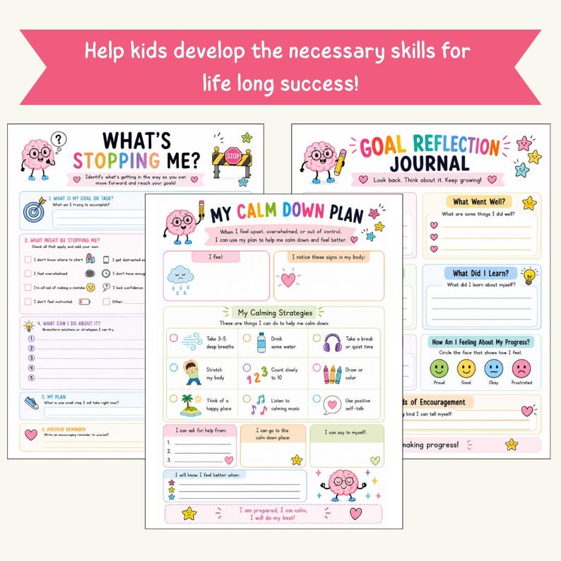 Executive Functioning Workbook & Activities For Kids | ADHD Support | School Counselor Resource | Focusing, Organization, SEL Skills image 4