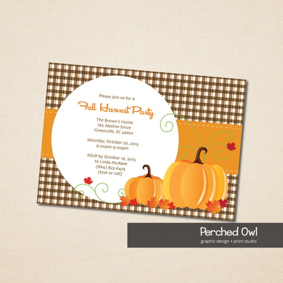 fall harvest party invitation family gathering reunion etsy harvest party invites