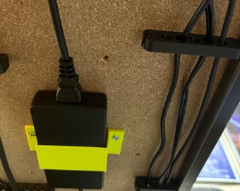 3D Printed Under Desk Cable Clips | Wire Management Organizer (10 pack)
