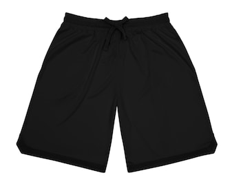 Pantalones cortos deportivos de baloncesto con canalé / Pantalones cortos deportivos con estampado integral