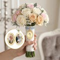 Personalized Wedding Bouquet Photo Locket, Custom Picture Memorial Locket for Loved One, Bridal Keepsake Gift, Bouquet Charm