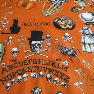 1 Yard of Seance - Orange Background Alexander Henry Fabric 8657B