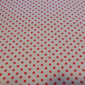 Red Dumb Dots - Michael Miller Fabric 1 Yard