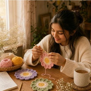 floral crochet pattern
