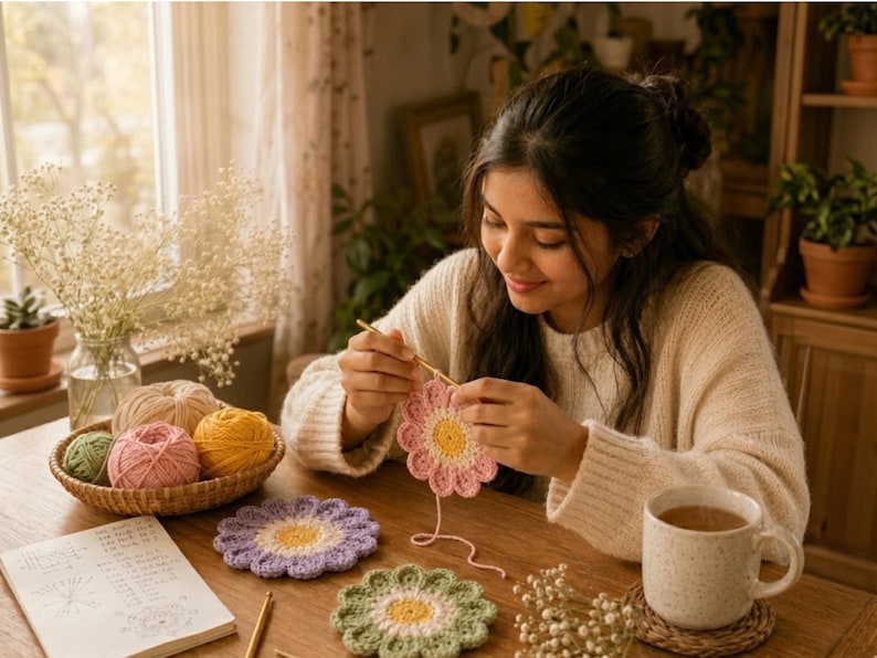 floral crochet pattern