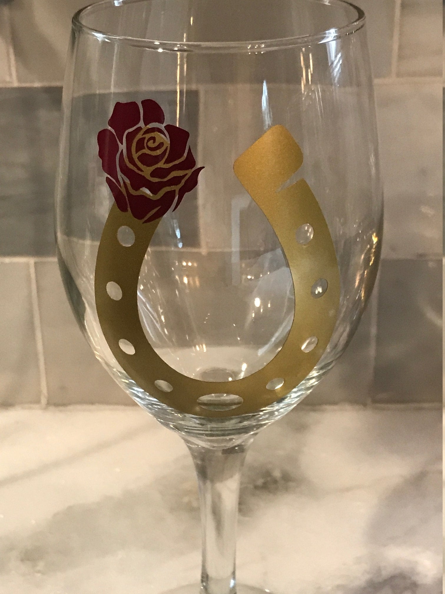 Kentucky Derby Wine Glasses Con Stem o Stemless Etsy