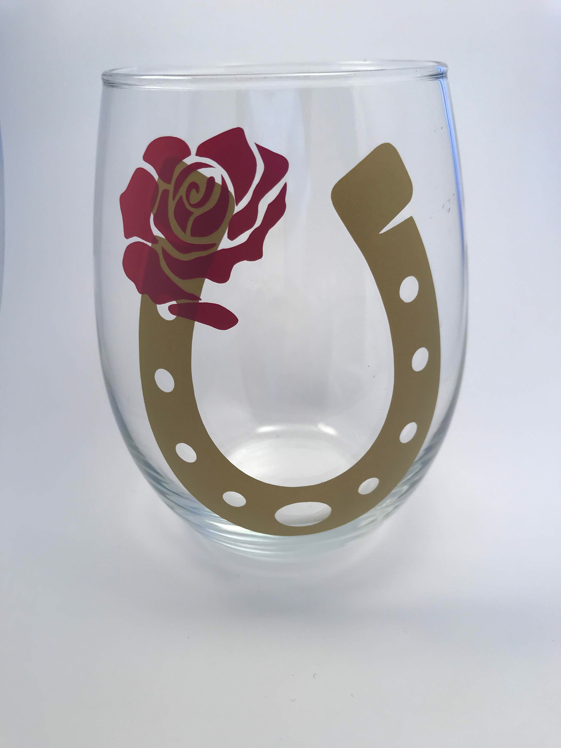 Kentucky Derby Wine Glasses Con Stem o Stemless Etsy