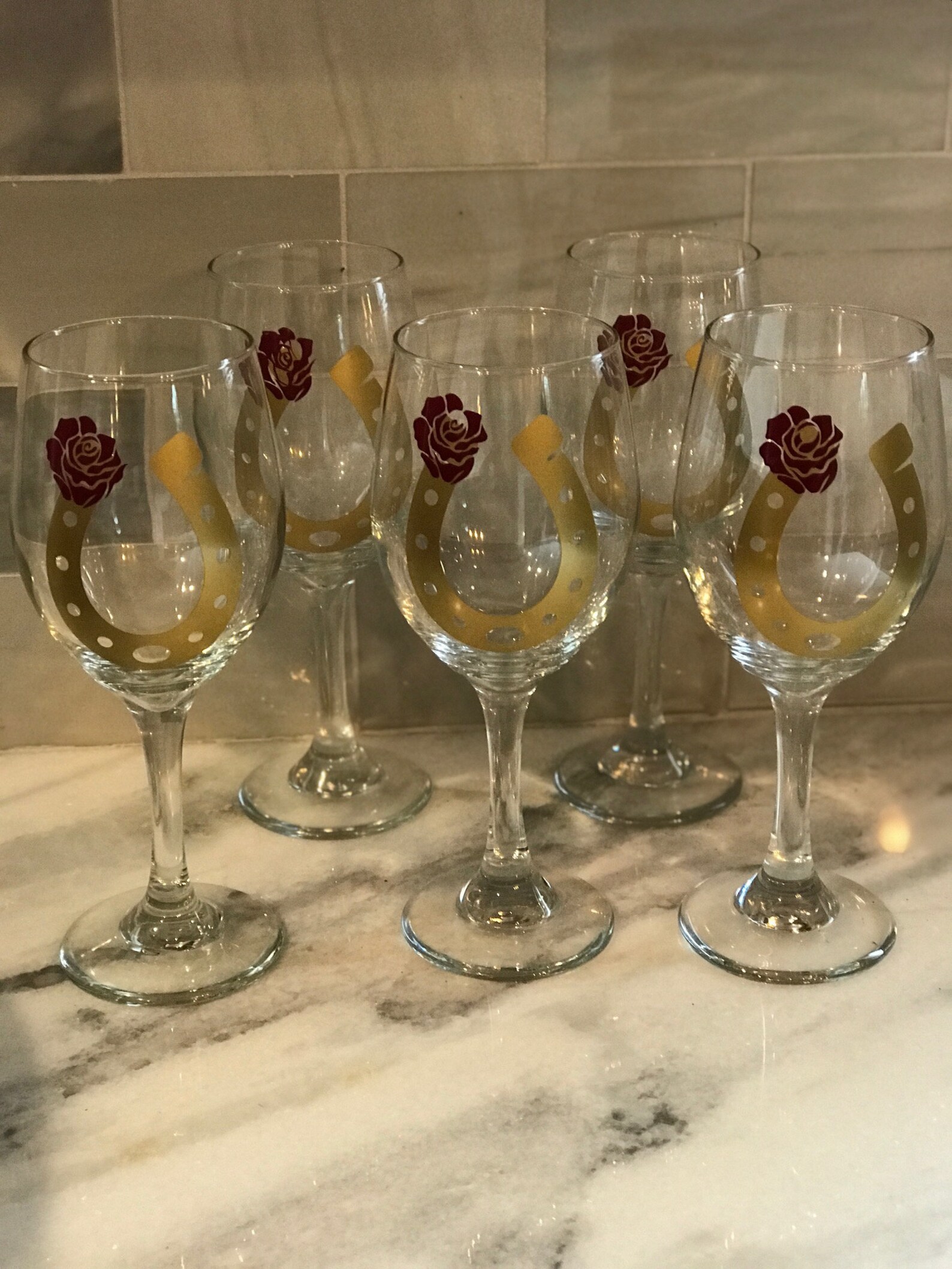 Kentucky Derby Wine Glasses Con Stem o Stemless Etsy