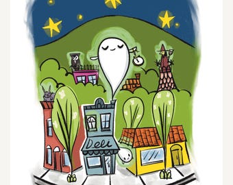 Halfway to Halloween | Cozy Spooky Printable Wall Art