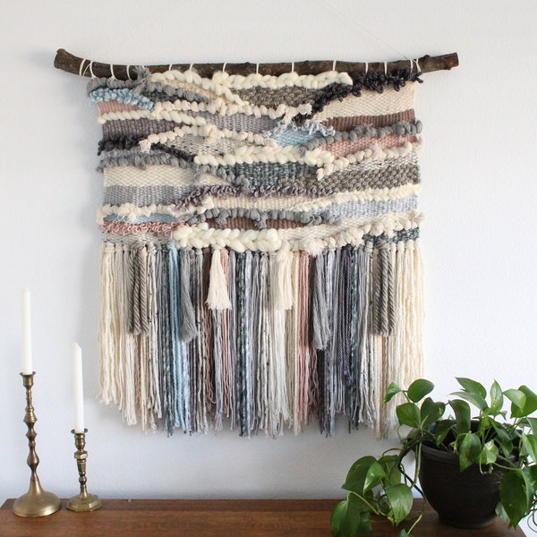 Nature Palette Large Woven Wall Hanging | Statement Wall Art | Farmhouse Wall Decor | Tapestry Wall Hanging Woven