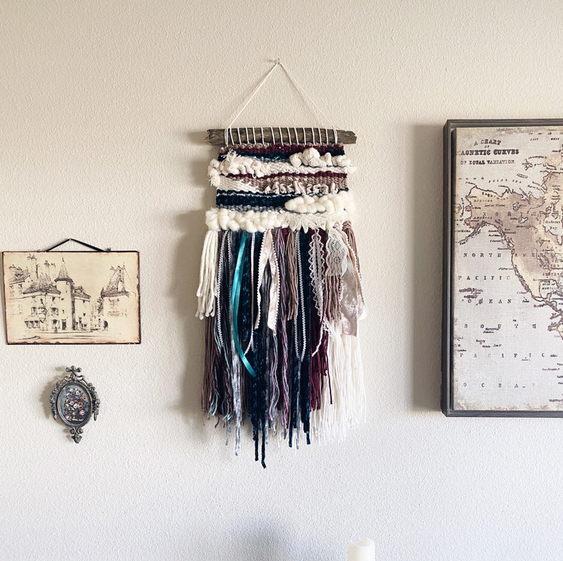 VictorianVintage Inspired Woven Wall Hanging