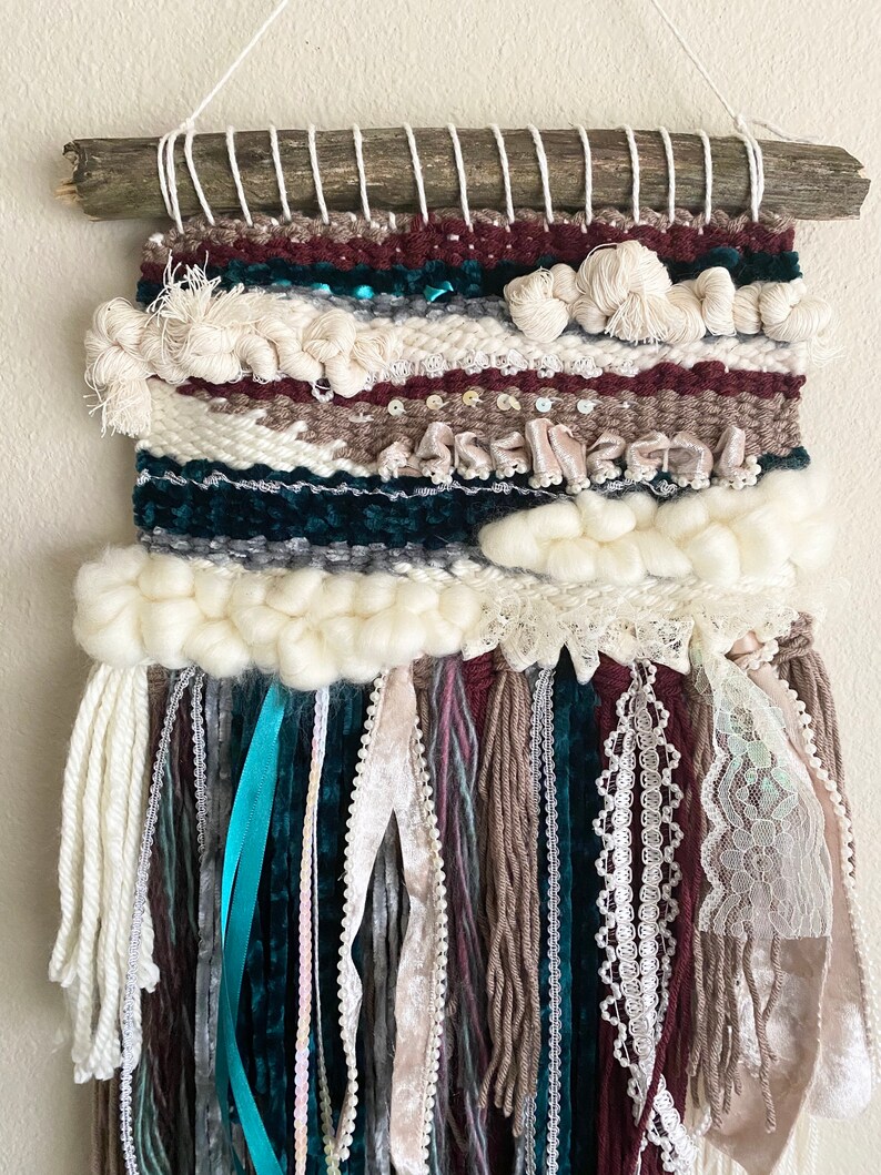 VictorianVintage Inspired Woven Wall Hanging