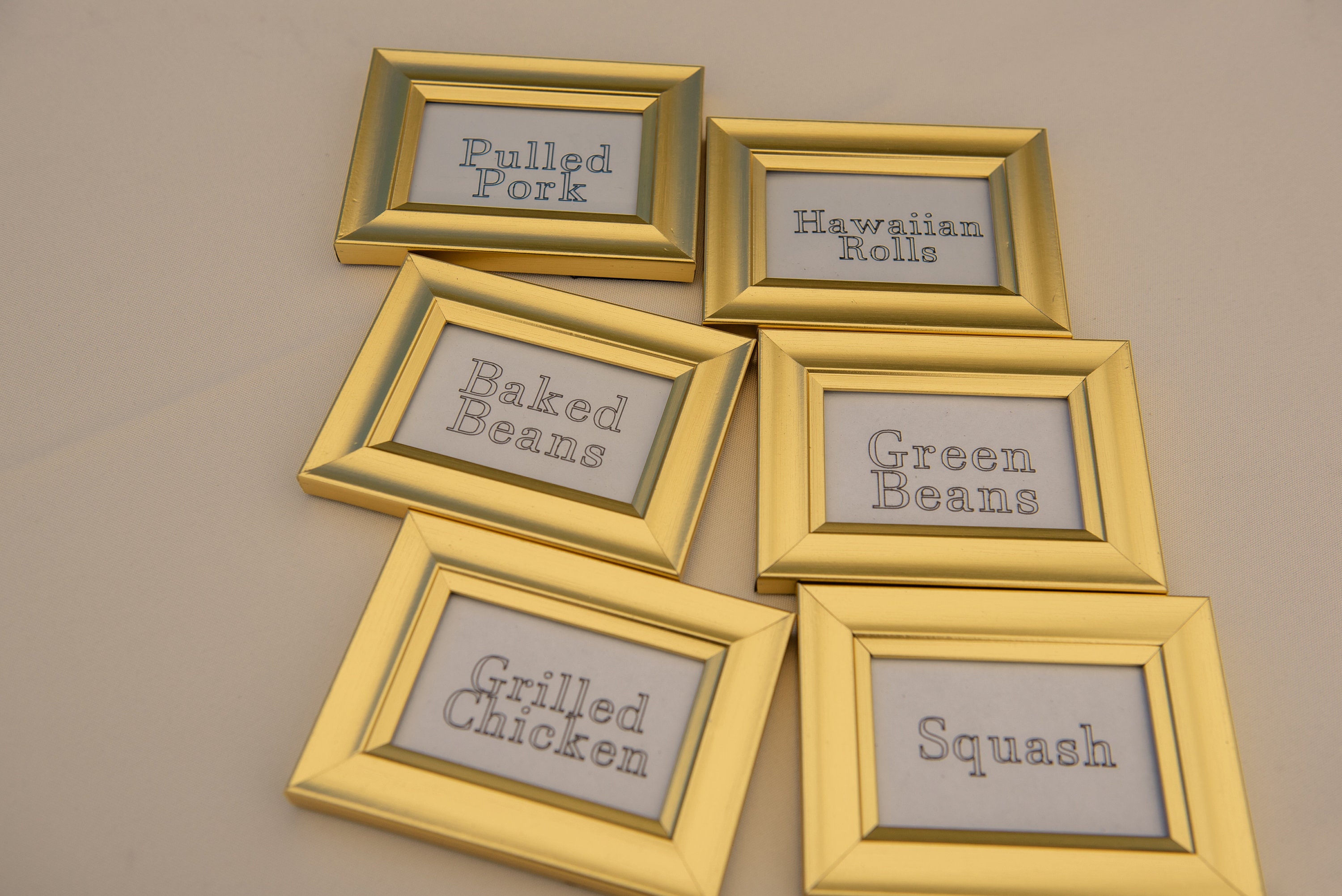 Cadres Photos Acrylique Dorés Double Face A6 - Lot De 6 Pour Mariage, Restaurant, Événements