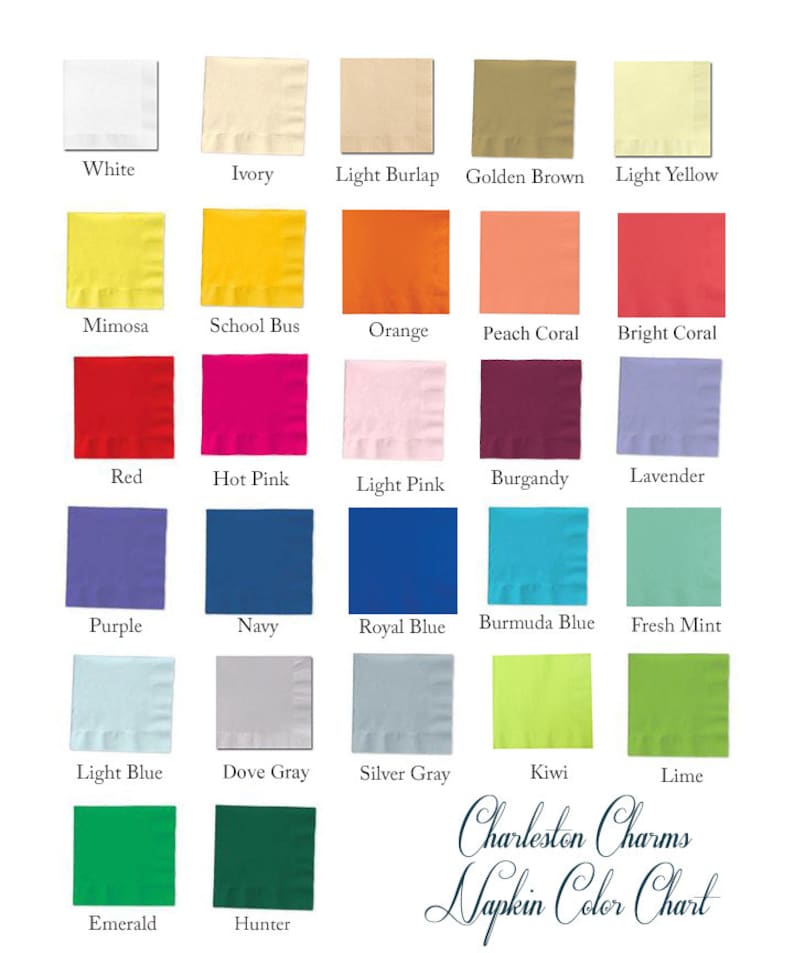 CharlestonCharms Palmetto Moon Cocktail Napkins