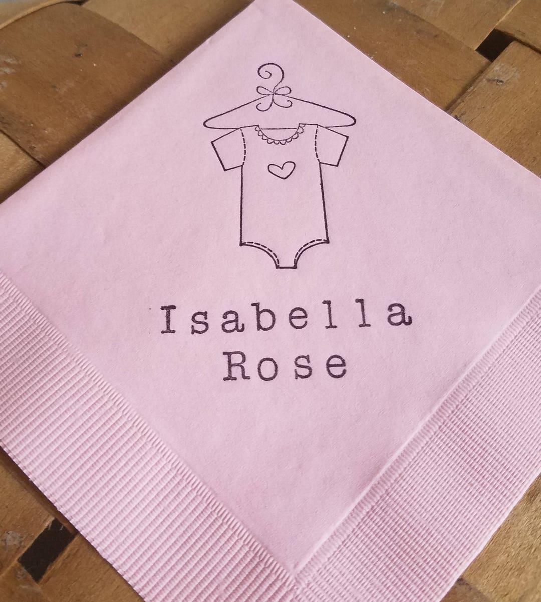 Baby Onesie Baby Information - Personalized 3