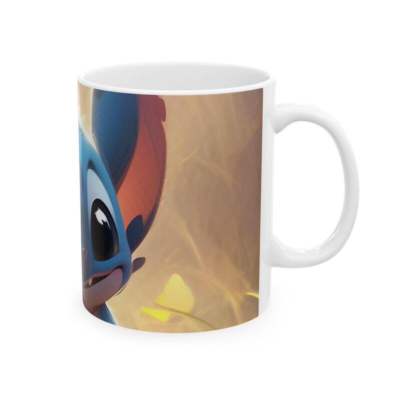 Stitch Coffee Mug | Cute Disney Inspired Mug | Kawaii Cartoon Ceramic Cup | 11oz 15oz Gift afbeelding 7