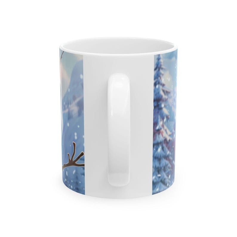 Frozen Character Mug | Elsa Anna Olaf Coffee Mug | Cute Winter Cartoon Cup | 11oz 15oz Ceramic Mug | Gift for Frozen Fans image 4