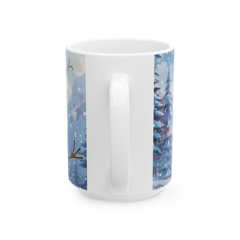 Frozen Character Mug | Elsa Anna Olaf Coffee Mug | Cute Winter Cartoon Cup | 11oz 15oz Ceramic Mug | Gift for Frozen Fans image 7