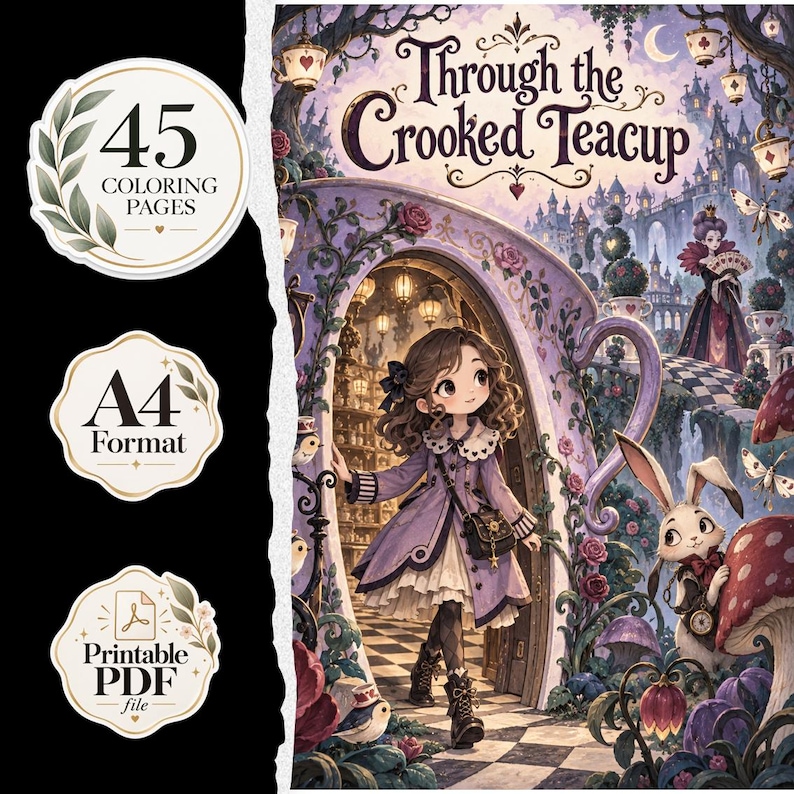 Fantasy Colorable Patterns Cozy Fantasy Coloring Book Bundle, 4 Books, 180 Pages (digital Download ...