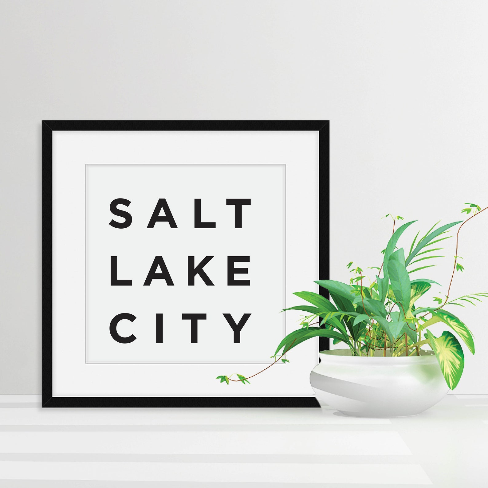 Salt Lake City Poster PRINTABLE Salt Lake City Utah Print Etsy
