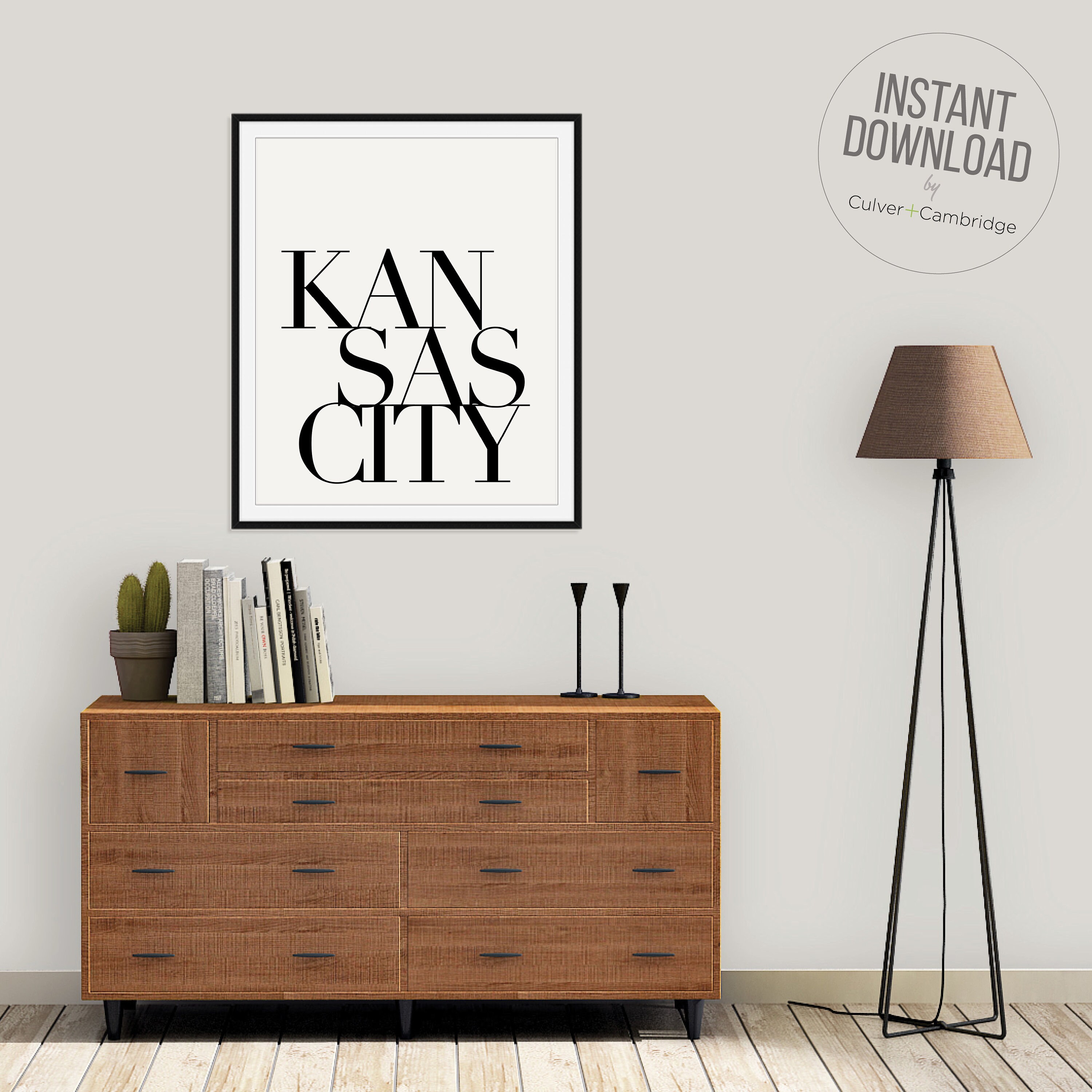 Kansas City Decor Kansas City Art Digital Download Kansas Etsy