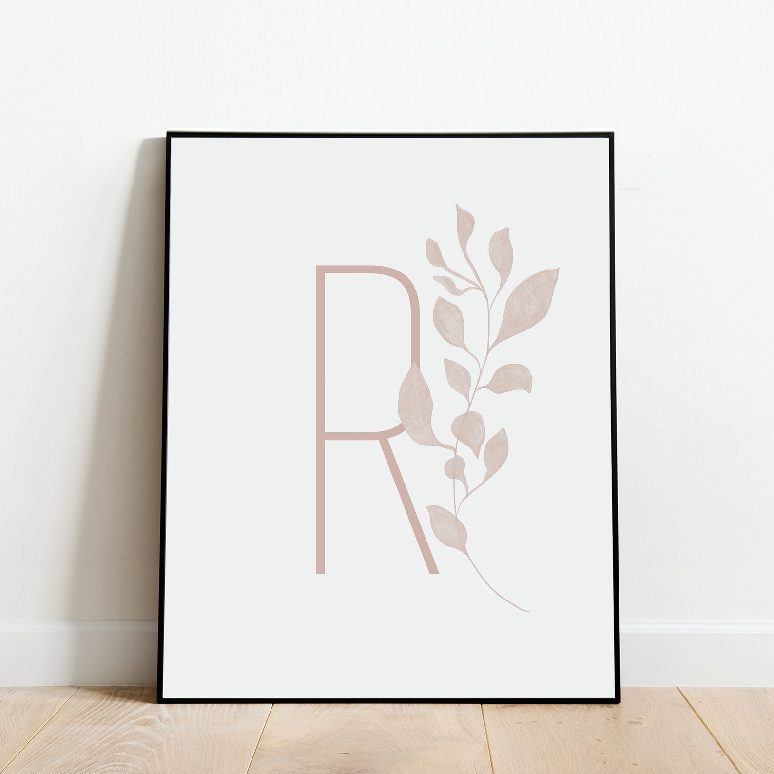 Letter R Poster Unframed Letter R Wall Decor Boho Letter - Etsy