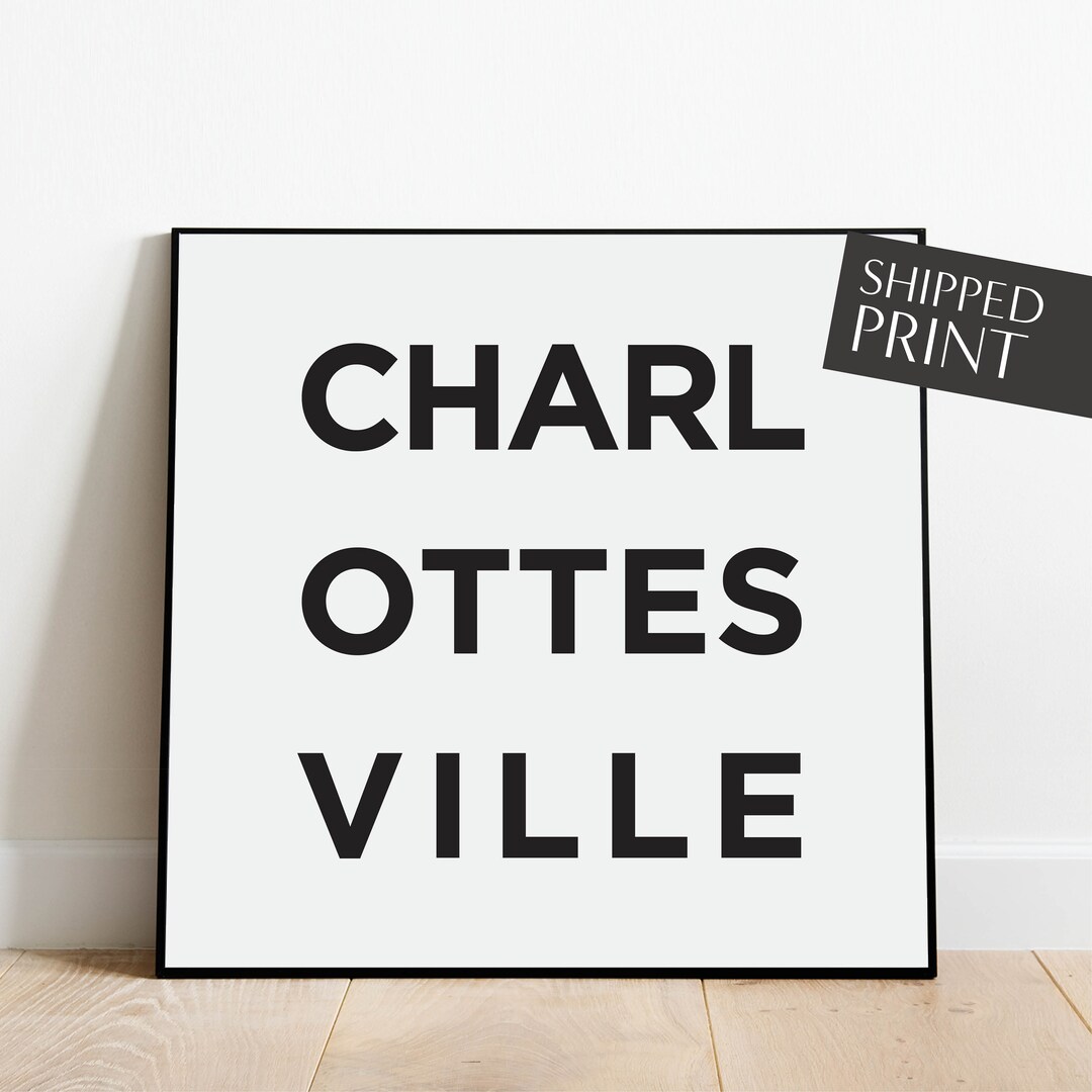 Charlottesville Print Charlottesville Virginia Poster Etsy France