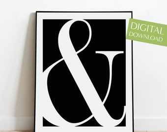 Ampersand Colour Overlay A4 or A3 Print - Etsy
