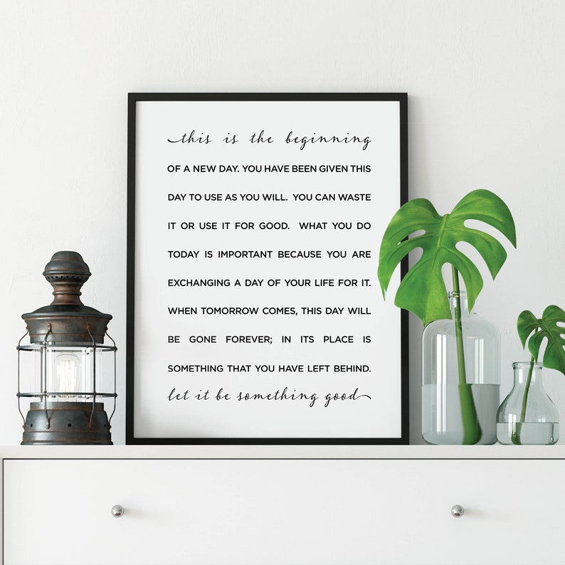 This is the Beginning of A New Day PRINTABLE Graduation Gift Etsy