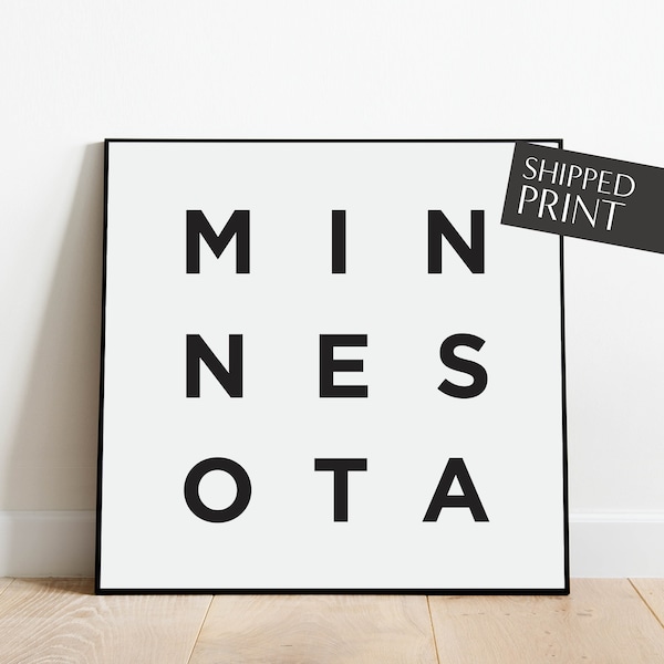 Minnesota Print - Etsy