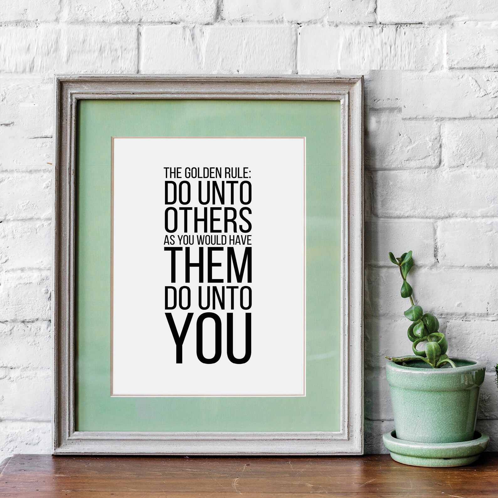 Do Unto Others Golden Rule Poster Golden Rule Wall Art Etsy