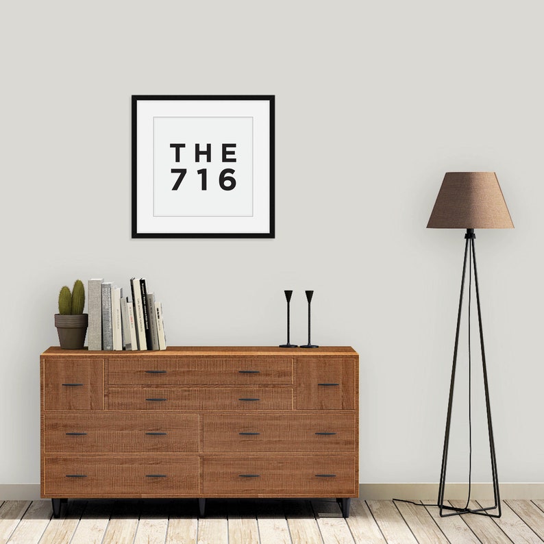 THE 716 Buffalo Poster Buffalo Area Code Buffalo New York | Etsy