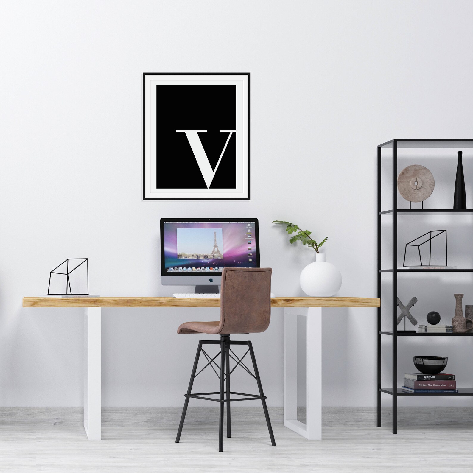 Letter V Poster PRINTABLE Letter V Print Digital Download - Etsy