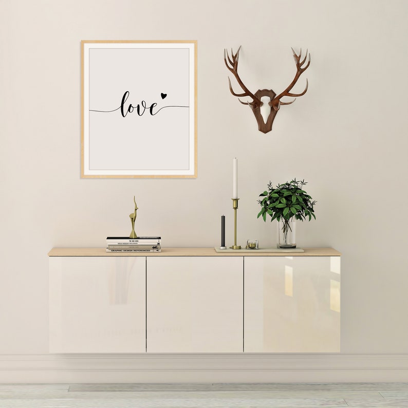 Love Wall Art Love Print Love Poster Love Wall Decor Etsy