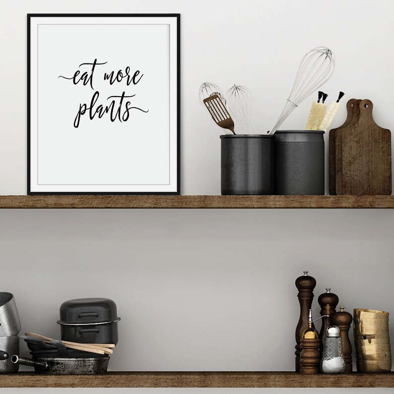 Vegan Wall Art Vegan Gifts Vegan Wall Decor Digital Etsy
