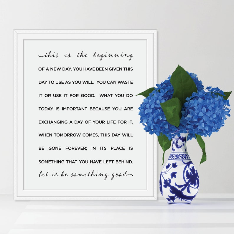 This is the Beginning of A New Day PRINTABLE Graduation Gift Etsy