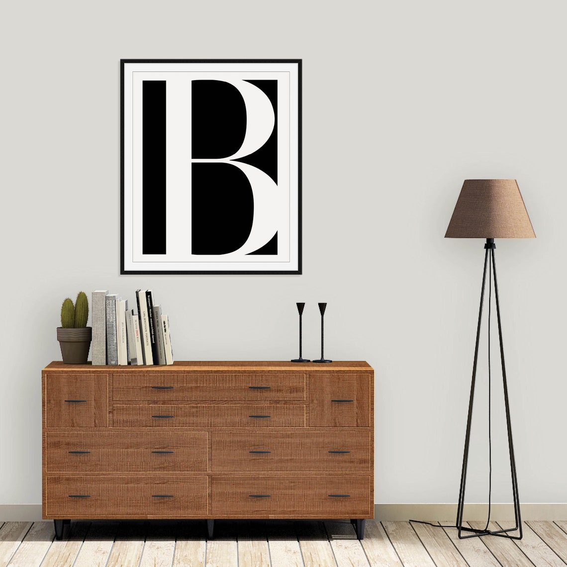 Letter B Wall Art Digital Download Letter B Print Etsy