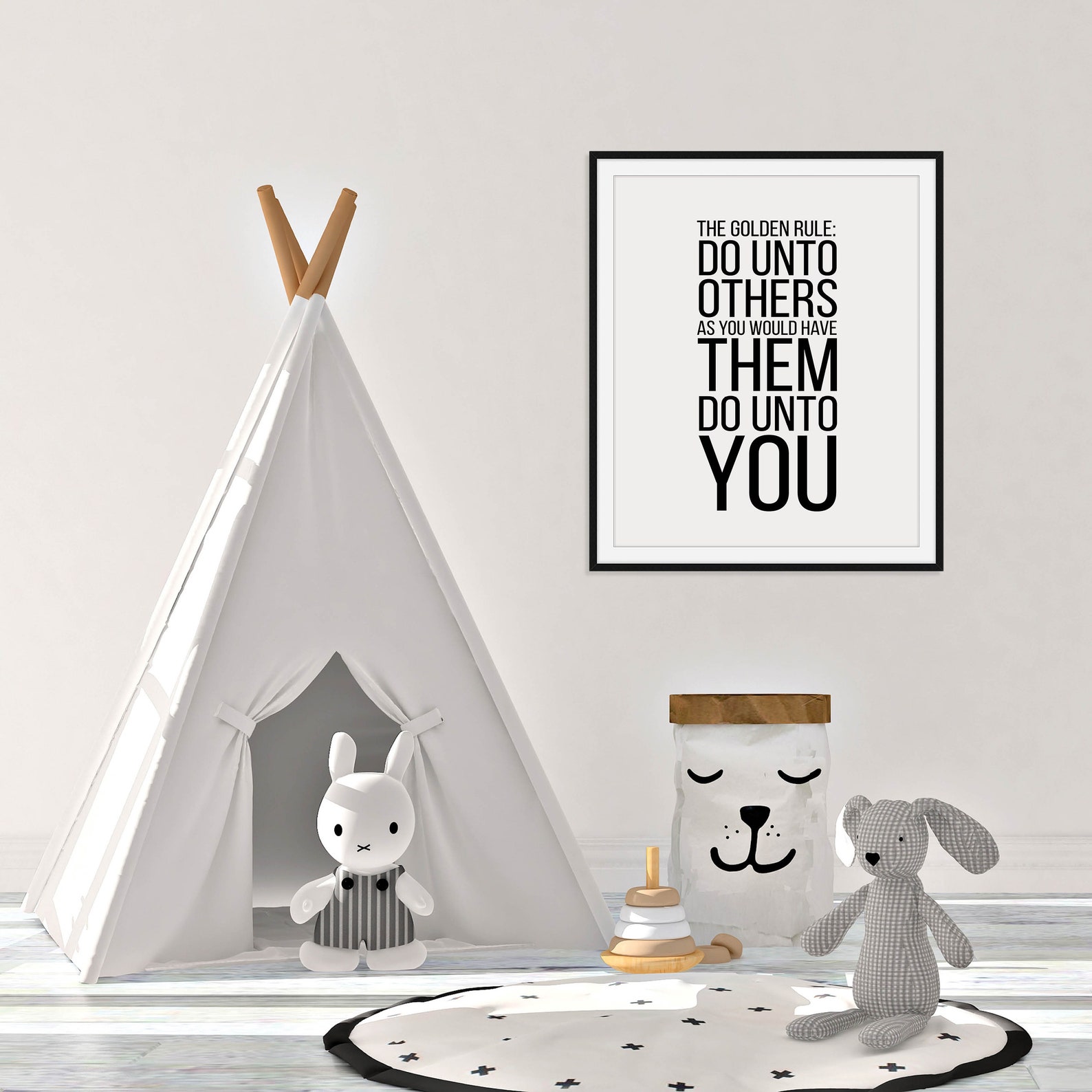 Golden Rule Wall Art Digital Download Bible Quote Print Etsy