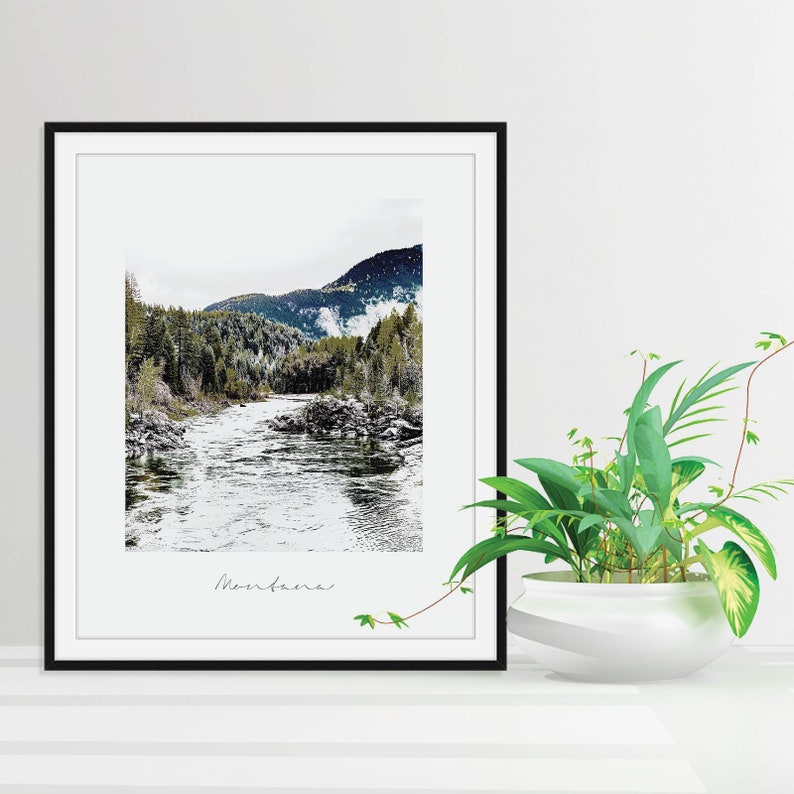 Montana Landscape Print Nature Wall Art Montana Gifts Etsy