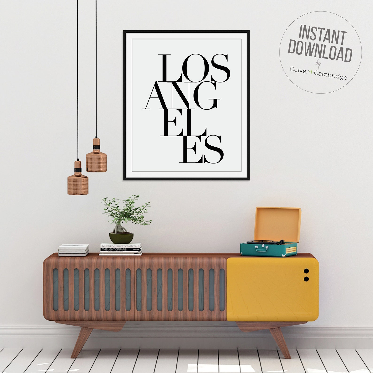 Los Angeles Print PRINTABLE Los Angeles California Poster - Etsy Polska