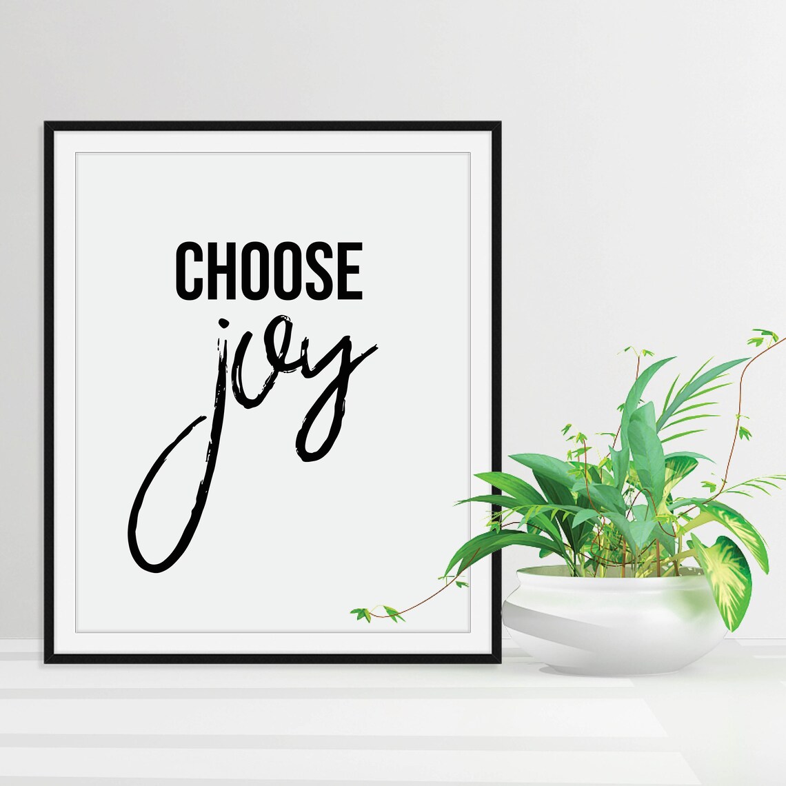 Choose Joy Inspirational Wall Art Digital Download Etsy