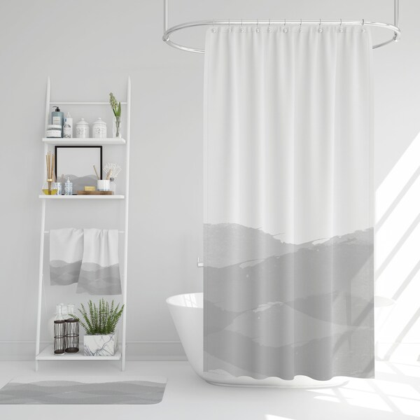 Watercolor Shower Curtain Etsy